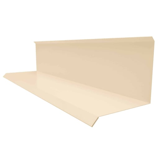 Wandanschluss | Typ 3 | 10 cm x 11 cm x 2,00 m | 90° | Stahl 0,75 mm | 25 µm Polyester | 1015 - Hellelfenbein #1