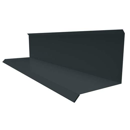 Wandanschluss | Typ 3 | 10 cm x 11 cm x 2,00 m | 90° | Stahl 0,75 mm | 25 µm Polyester | 7016 - Anthrazitgrau #1