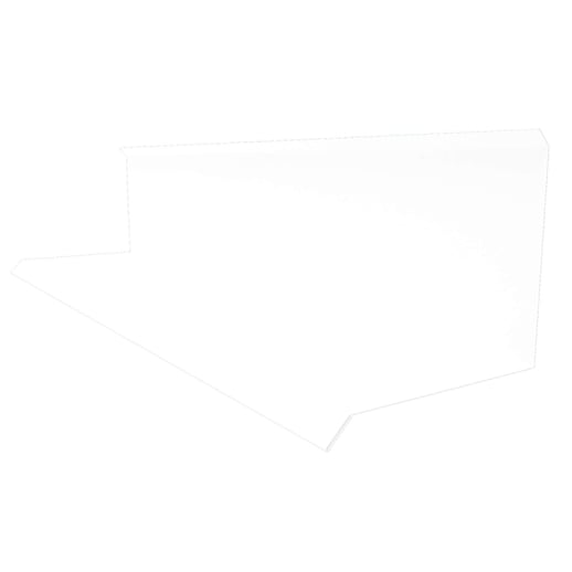 Wandanschluss | Typ 3 | 10 cm x 11 cm x 2,00 m | 90° | Stahl 0,75 mm | 25 µm Polyester | 9010 - Reinweiß #1