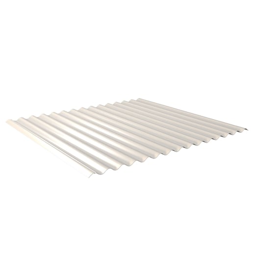 Wellblech 18/1064 | Dach | Anti-Tropf 1000 g/m² | Stahl 0,50 mm | 25 µm Polyester | 9010 - Reinweiß #1