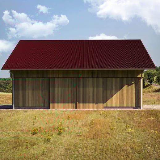 Wellblech 18/1064 | Dach | Anti-Tropf 700 g/m² | Stahl 0,50 mm | 25 µm Polyester | 3005 - Weinrot #3