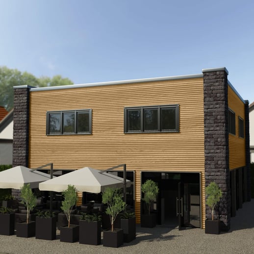 Wellblech 18/1064 | Wand | Stahl 0,50 mm | 35 µm Strukturpolyester | Holzoptik - Ahorn #3