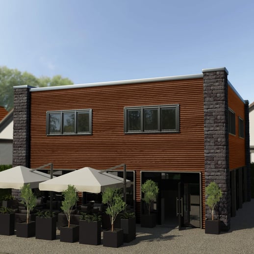 Wellblech 18/1064 | Wand | Stahl 0,50 mm | 35 µm Strukturpolyester | Holzoptik - Eiche #3