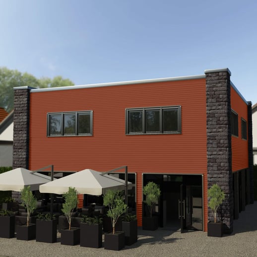 Wellblech 18/1064 | Wand | Stahl 0,63 mm | 25 µm Polyester | 8004 - Kupferbraun #3