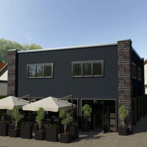 Wellblech 18/1064 | Wand | Stahl 0,50 mm | 60 µm Puramid | 7016 - Anthrazitgrau #3