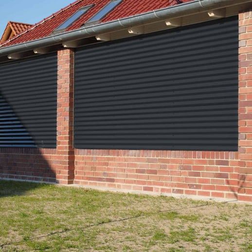 Wellblech 18/1064 | Wand | Stahl 0,50 mm | 60 µm Puramid | 7016 - Anthrazitgrau #5