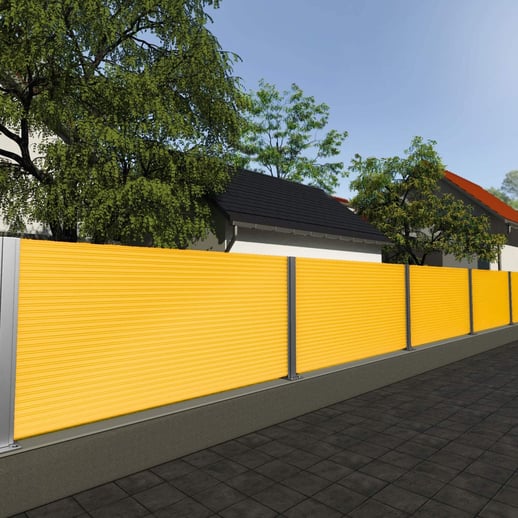 Wellblech PF25W | Wand | Stahl 0,50 mm | 25 µm Polyester | 1021 - Rapsgelb #4