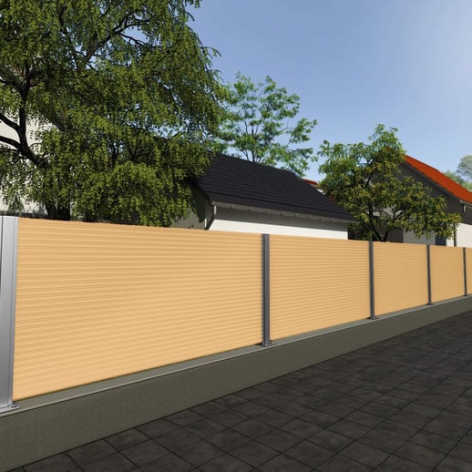 Wellblech PF25W | Wand | Stahl 0,50 mm | 25 µm Polyester | 1002 - Sandgelb #4