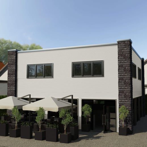 Wellblech PF25W | Wand | Stahl 0,50 mm | 25 µm Polyester | 9002 - Grauweiß #3