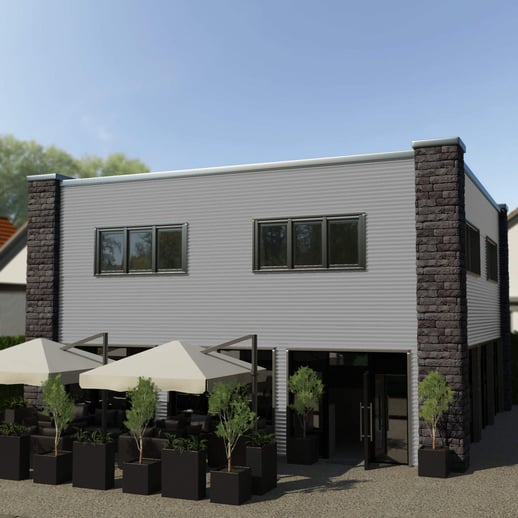 Wellblech PF25W | Wand | Stahl 0,50 mm | 25 µm Polyester | 9006 - Weißaluminium #3