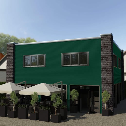 Wellblech PF25W | Wand | Stahl 0,63 mm | 25 µm Polyester | 6005 - Moosgrün #3