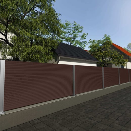 Wellblech PF25W | Wand | Stahl 0,75 mm | 25 µm Polyester | 8017 - Schokoladenbraun #4