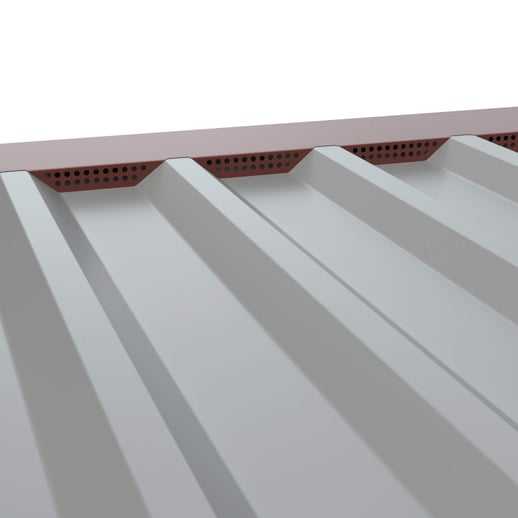 Zahnblech | Gelocht | Profil 20/1100TR | Für auf das Blech | 8012 - Rotbraun #1