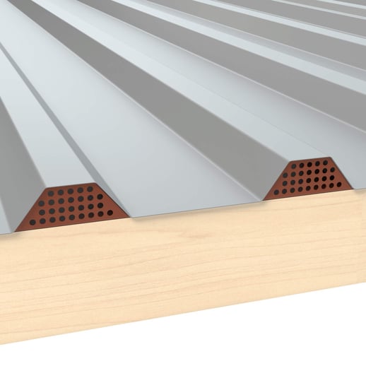 Zahnblech | Gelocht | Profil 45/1000TR | Für unter das Blech | 8004 - Kupferbraun #1