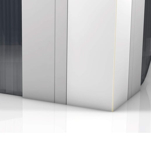 Zevener Sprosse | Eckprofil | 16 mm | Kunststoff | Weiß | 5,02 m #2