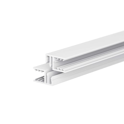 Zevener Sprosse | Mittelprofil | 16 mm | Kunststoff | Weiß | 2,52 m #3