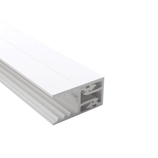 Zevener Sprosse | Wandleiste | 16 mm | Kunststoff | Weiß | 4,02 m #1