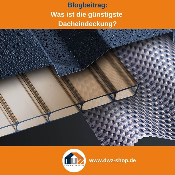 Ein Trapezblech, eine Stegplatte und eine einschalige Wellplatte sind ästhetisch nebeneinander positioniert.