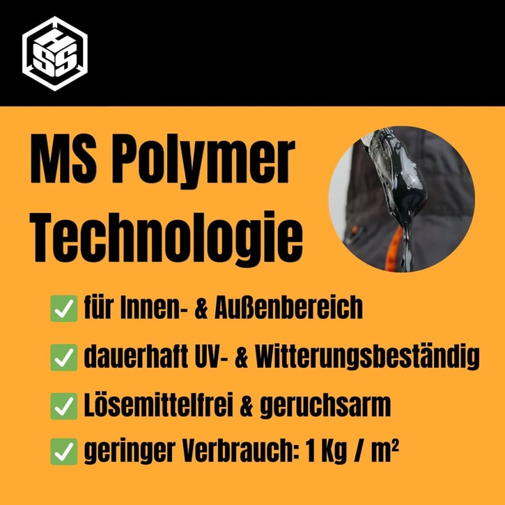 Flüssigkunststoff Set | Inhalt 5 kg | Schwarz | Inkl. Vlies & Pinsel #2