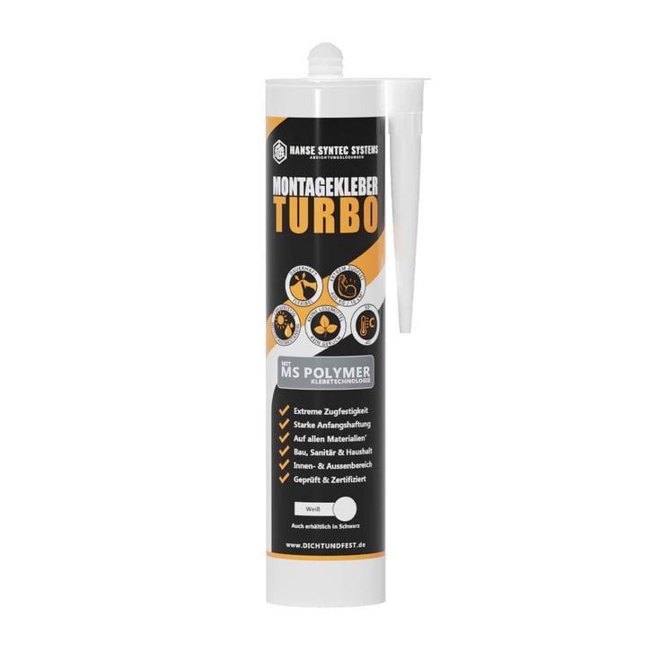 Montagekleber Turbo Schwarz | Inhalt 290 ml Montagekleber Turbo | Schwarz | Inhalt 290 ml #1