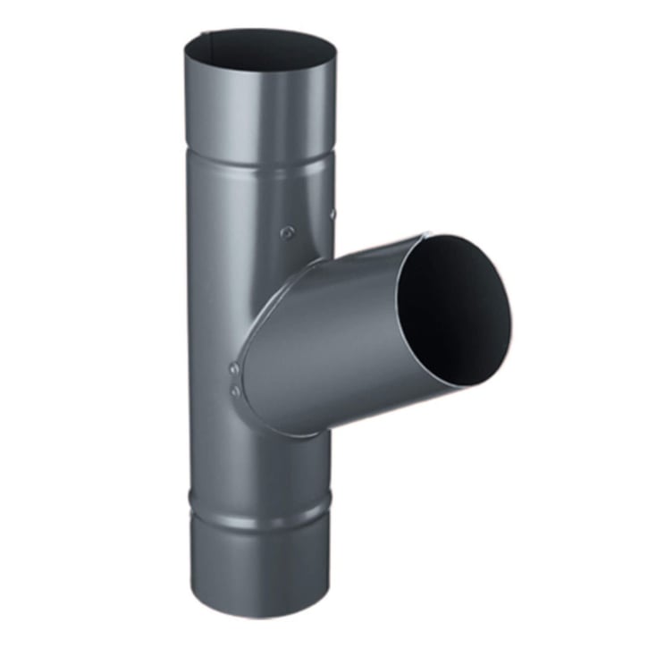 Fallrohrabzweig 60° Stahl | Ø 90 mm | 7016 - Anthrazitgrau Fallrohrabzweig 60° | Stahl | Ø 90 mm | 7016 - Anthrazitgrau #1