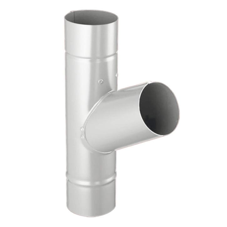 Fallrohrabzweig 60° Stahl | Ø 150 mm | 9006 - Weißaluminium Fallrohrabzweig 60° | Stahl | Ø 150 mm | 9006 - Weißaluminium #1
