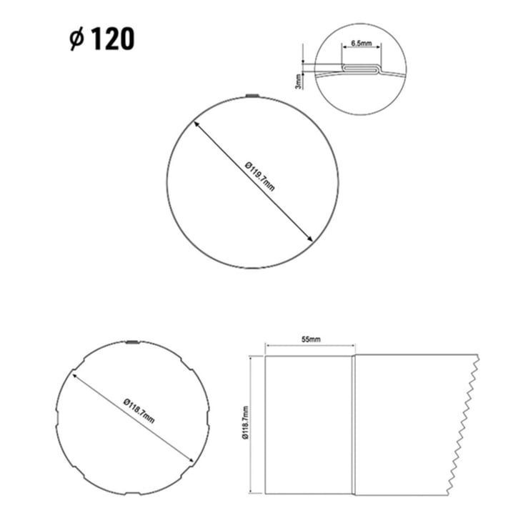 Regenfallrohr Stahl | Ø 120 mm | Verzinkt | Länge = 4 m Regenfallrohr | Stahl | Ø 120 mm | Verzinkt | Länge = 4 m #2