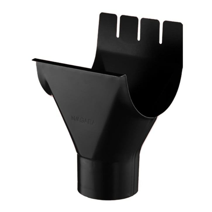 Rinnenablauf Stahl | Ø 150/120 mm | 9005 - Tiefschwarz Rinnenablauf | Stahl | Ø 150/120 mm | 9005 - Tiefschwarz #1
