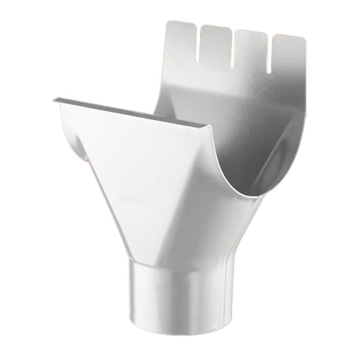 Rinnenablauf Stahl | Ø 190/120 mm | 9006 - Weißaluminium Rinnenablauf | Stahl | Ø 190/120 mm | 9006 - Weißaluminium #1
