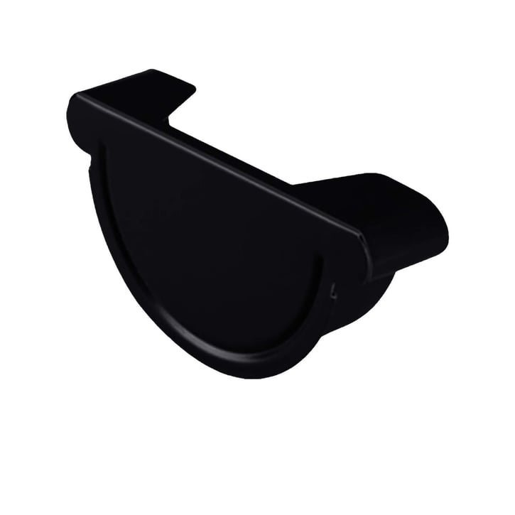 Rinnenendstück | Links Stahl | Ø 190 mm | 9005 - Tiefschwarz Rinnenendstück | Links | Stahl | Ø 190 mm | 9005 - Tiefschwarz #1