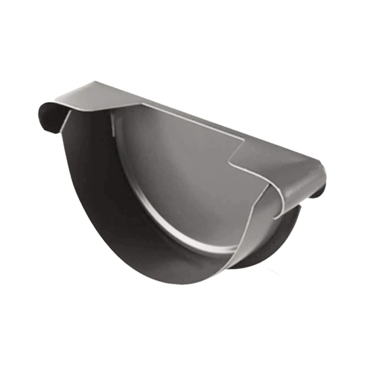 Rinnenendstück | Links | Stahl | Ø 190 mm | 9007 - Graualuminium #2