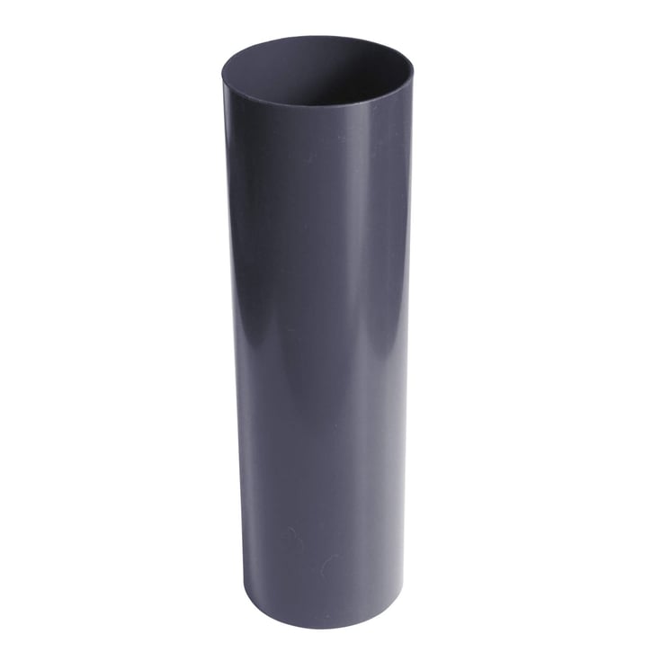 Kunststoff Dachrinnen Sparpaket 6 m | Ø 150/110 mm | Farbe Graphit #9