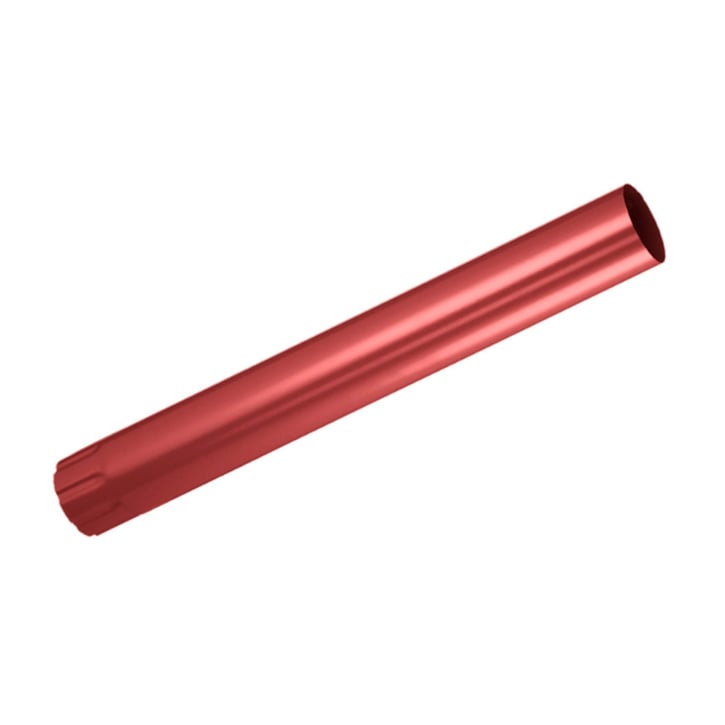 Stahl Dachrinnen Sparpaket 7 m | Ø 125/90 mm | 028 - Kirschrot #9