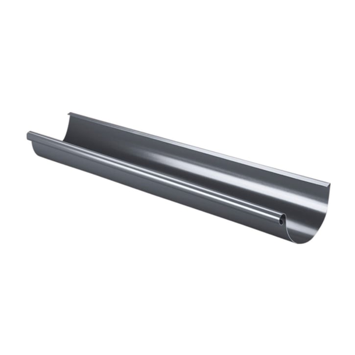 Stahl Dachrinnen Sparpaket 7 m | Ø 125/90 mm | 7024 - Graphitgrau #3