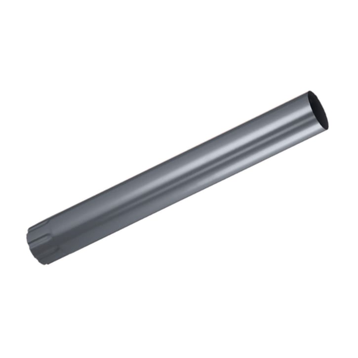 Stahl Dachrinnen Sparpaket 7 m | Ø 125/90 mm | 7024 - Graphitgrau #9