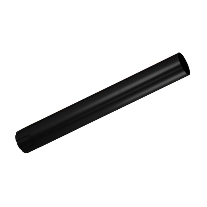 Stahl Dachrinnen Sparpaket 7 m | Ø 125/90 mm | 9005 - Tiefschwarz #9