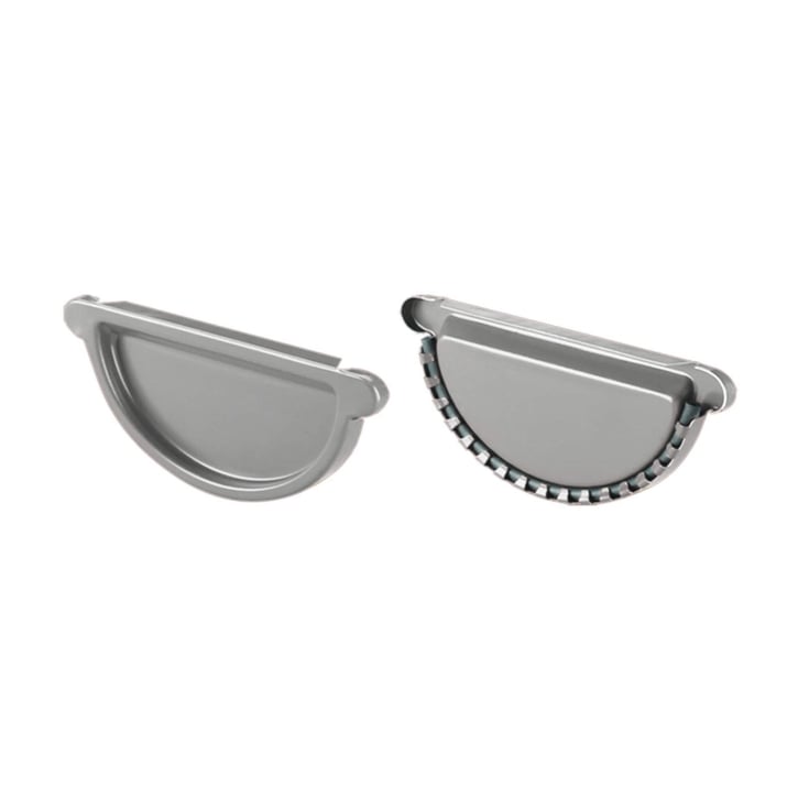 Stahl Dachrinnen Sparpaket 7 m | Ø 125/90 mm | 9006 - Weißaluminium #5