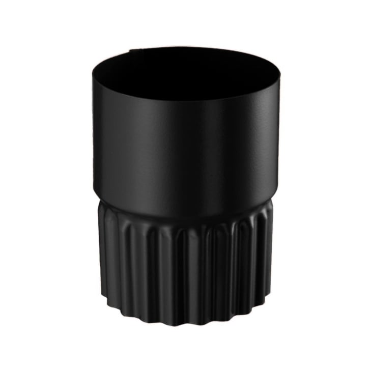 Stahl Dachrinnen Sparpaket 9 m | Ø 125/90 mm | 9005 - Tiefschwarz #10