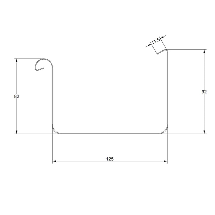 Stahl Kastenrinnen Sparpaket 9 m | Ø 125/80 mm | 7016 - Anthrazitgrau #13