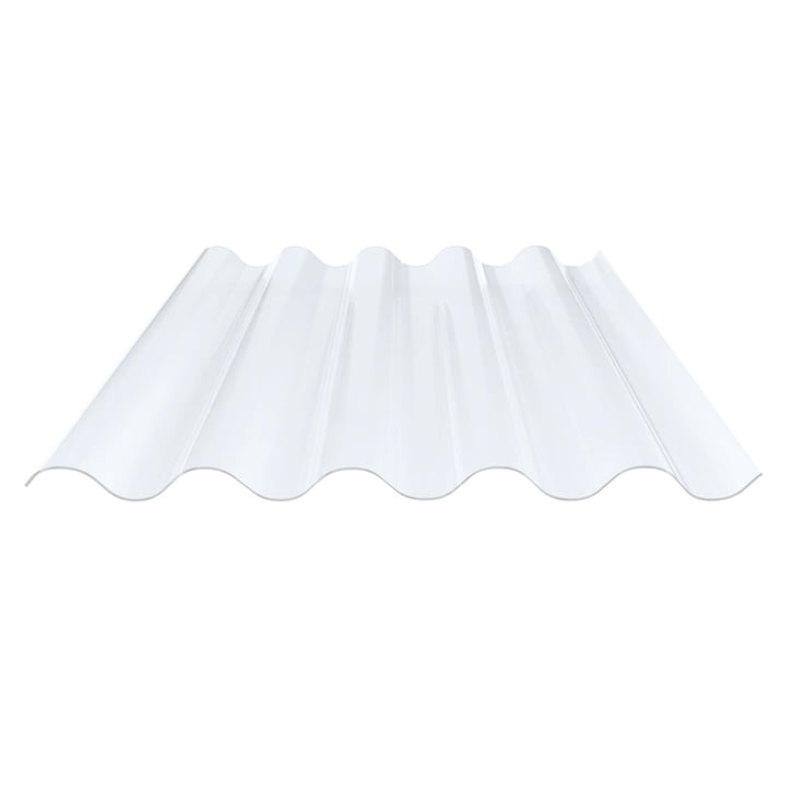 PVC Wellplatte | 177/51 | Profil 5 | 1,2 mm | Klarbläulich | 1250 mm #1