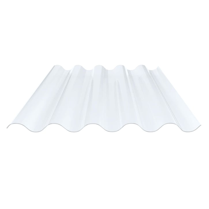 PVC Wellplatte | 177/51 | Profil 5 | 1,2 mm | Klarbläulich | 2500 mm #1