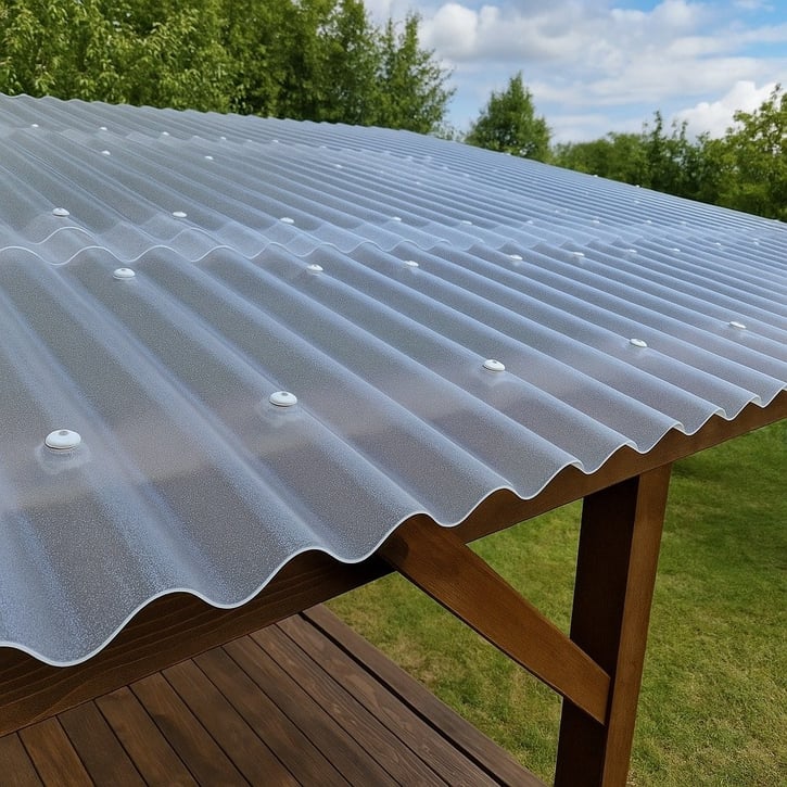 PET Wellrolle | 76/18 | 1,00 mm | Klar | C-Struktur | 1250 x 5000 mm #4