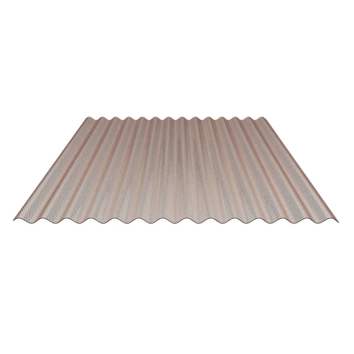 Polycarbonat Wellplatte | 76/18 | 2,80 mm | Bronze | Wabenstruktur | 5000 mm #1