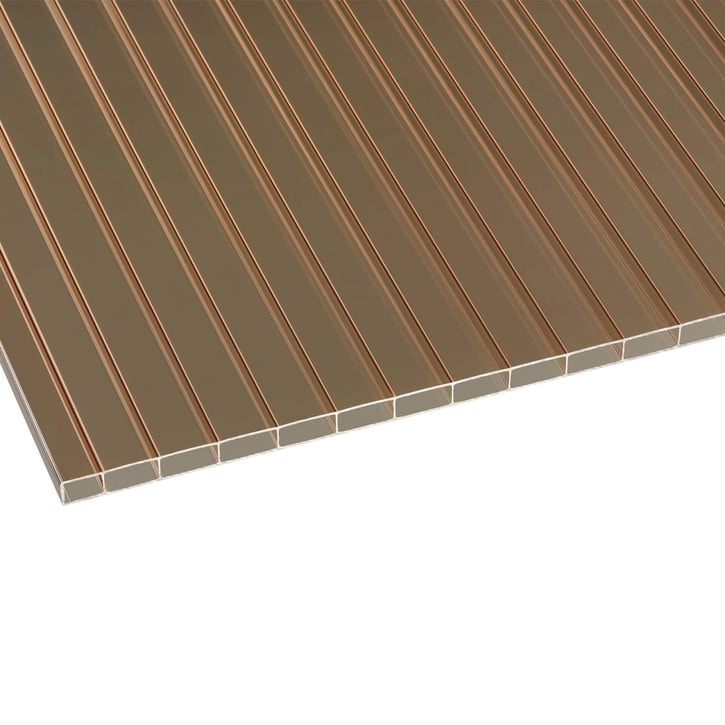 Acrylglas Stegdoppelplatte | 16 mm | Breite 980 mm | Bronze | 6000 mm #1