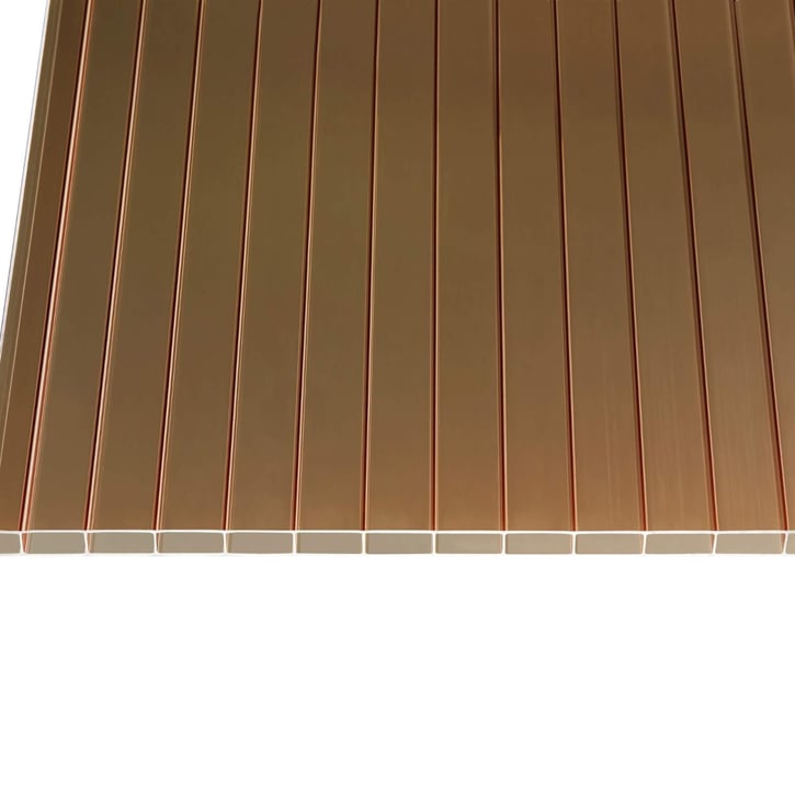 Acrylglas Stegdoppelplatte | 16 mm | Breite 980 mm | Bronze | 6000 mm #4