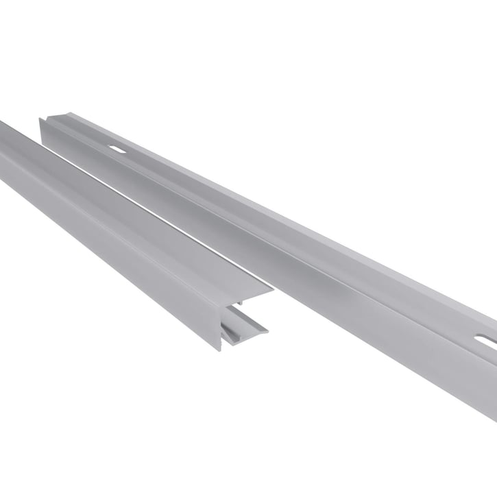 Abschlussprofil unterseite | 16 mm | Aluminium | Breite 2000 mm | Blank #1