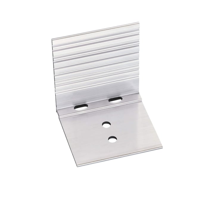 Bremswinkel | Für 16 & 25 mm Platten in A1 & A3 Profil | Aluminium | 1 Stück | Blank #1