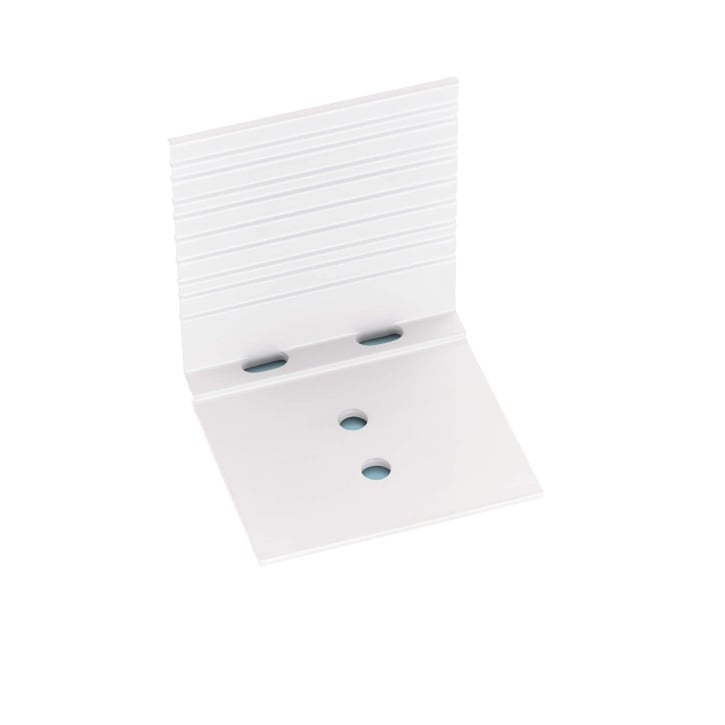 Bremswinkel | Für 16 & 25 mm Platten in A1 & A3 Profil | Aluminium | 1 Stück | Weiß #1