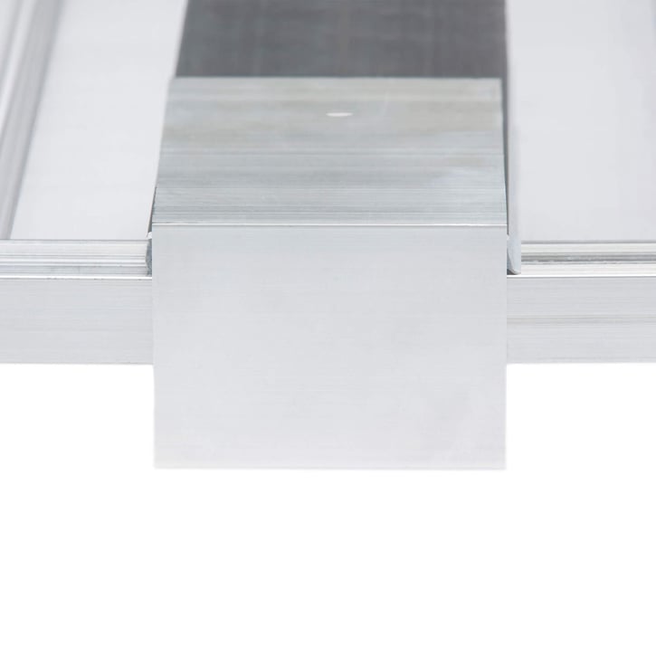 Bremswinkel | Für 16 mm Platten in Mendiger Profil | Aluminium | Breite 6 cm | Weiß #3