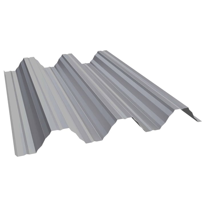 Hochprofil T92P | Dach | Stahl 0,50 mm | 25 µm Polyester | 9006 - Weißaluminium #1